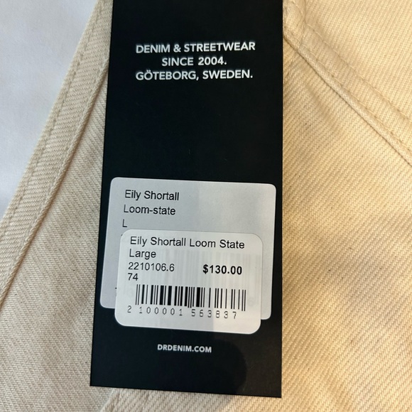 BNWT Dr. Denim overall-shorts - size Large - Picture 3 of 3